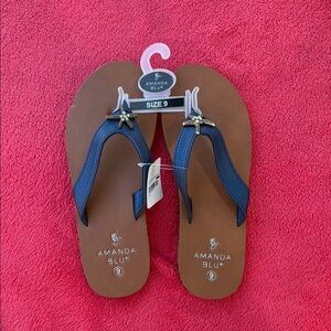 Amanda Blu Brown and Blue Sandals